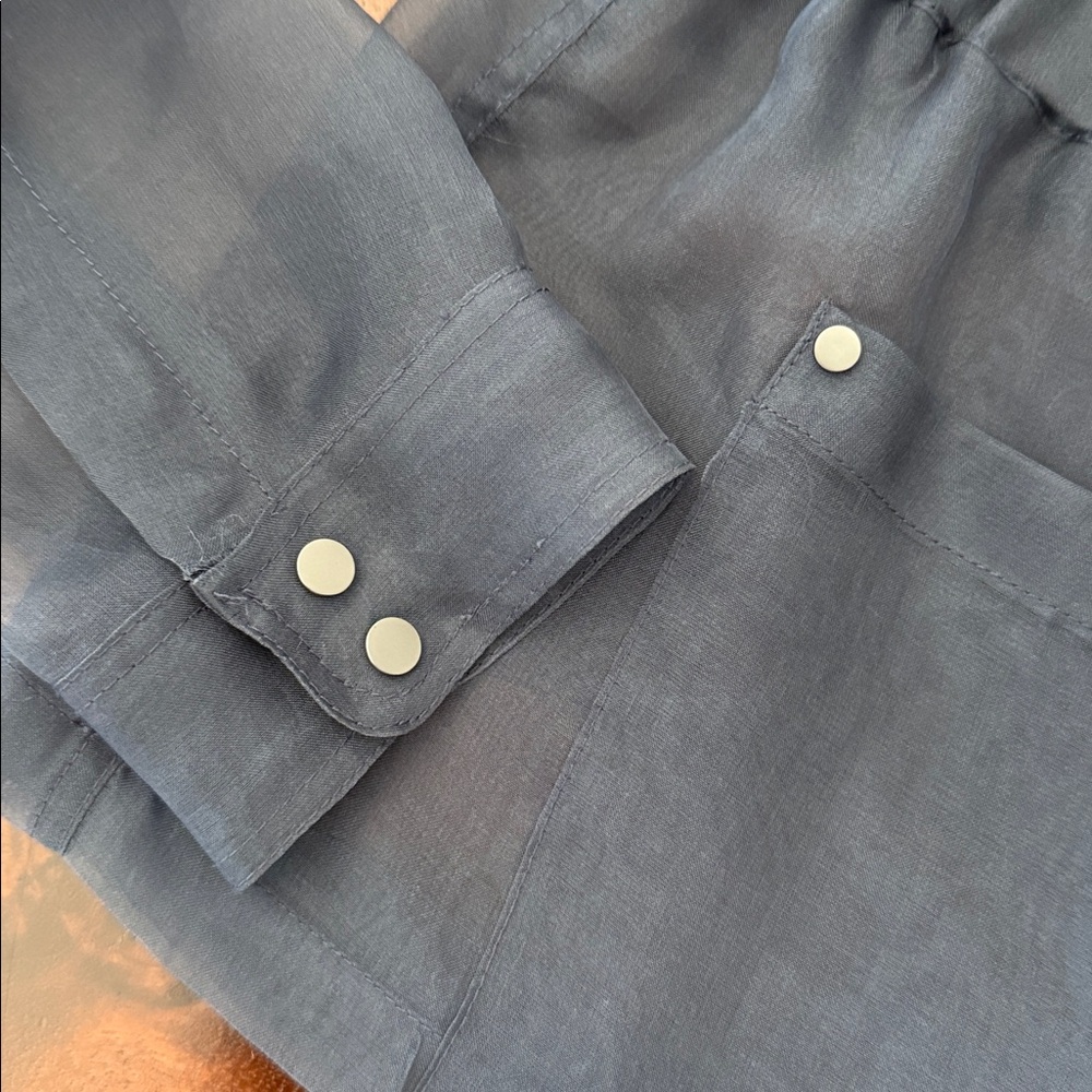 ELIE TAHARI 100% silk sheer jacket - Picture 7 of 8